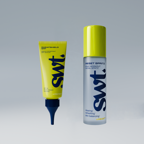 The Superset bundle: SWEATSHIELD SPF 30 and RESET SPRITZ by SWT Skincare