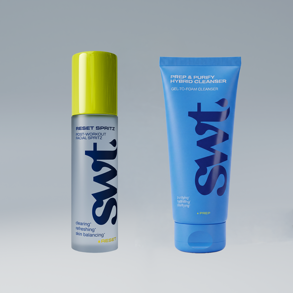 The Cool-Down bundle: RESET SPRITZ and PREP & PURIFY CLEANSER by SWT Skincare